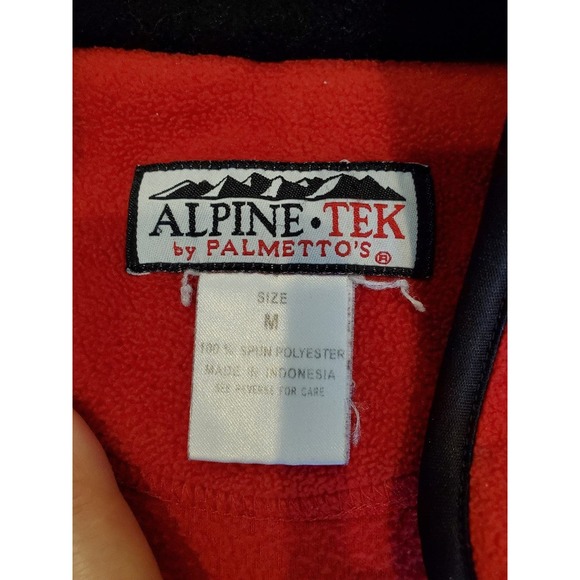 Women's Alpine Tek by Palmetto's Red Fleece Pullover Sweatshirt Size Medium - Picture 4 of 4